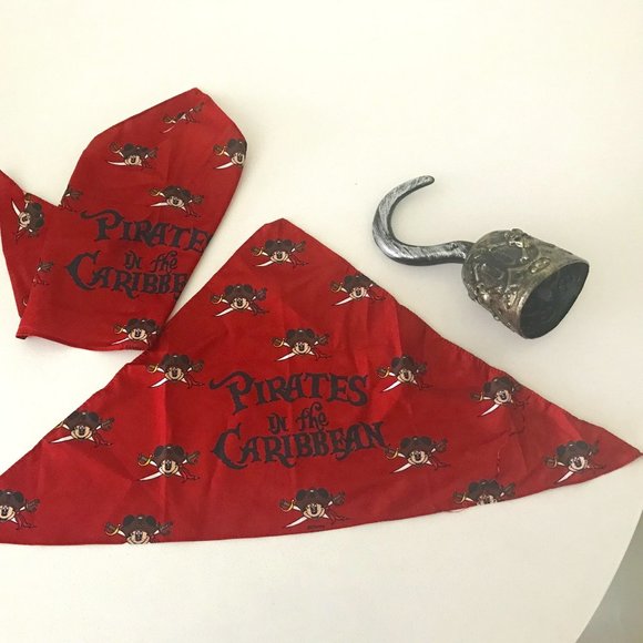 Disney Costumes Arrgh Pirates Of The Caribbean Scarves Hook Hand
